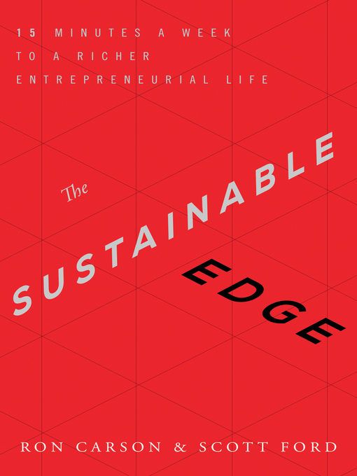 Title details for The Sustainable Edge by Ron Carson - Available